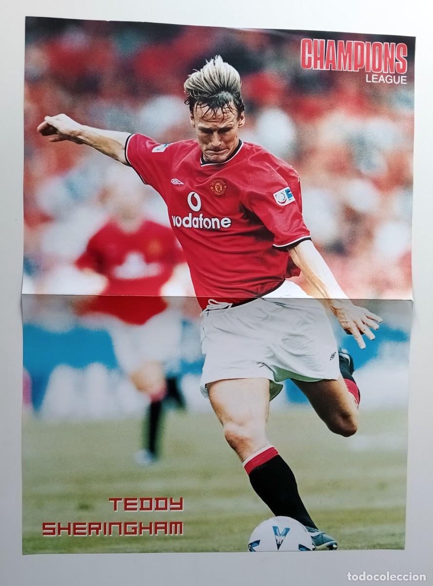 Coleccionismo deportivo: POSTER DOS CARAS AMBROSINI (AC MILAN) - SHERINGAM (MANCHESTER UNITED)