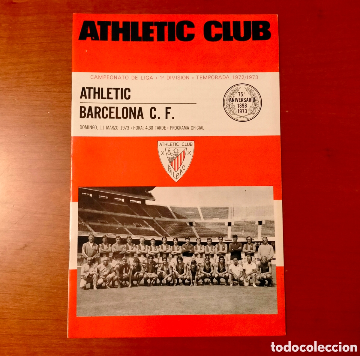Sammelleidenschaft Sport: Programa Athletic club - Barcelona C. F. Temporada 1972 - 1973