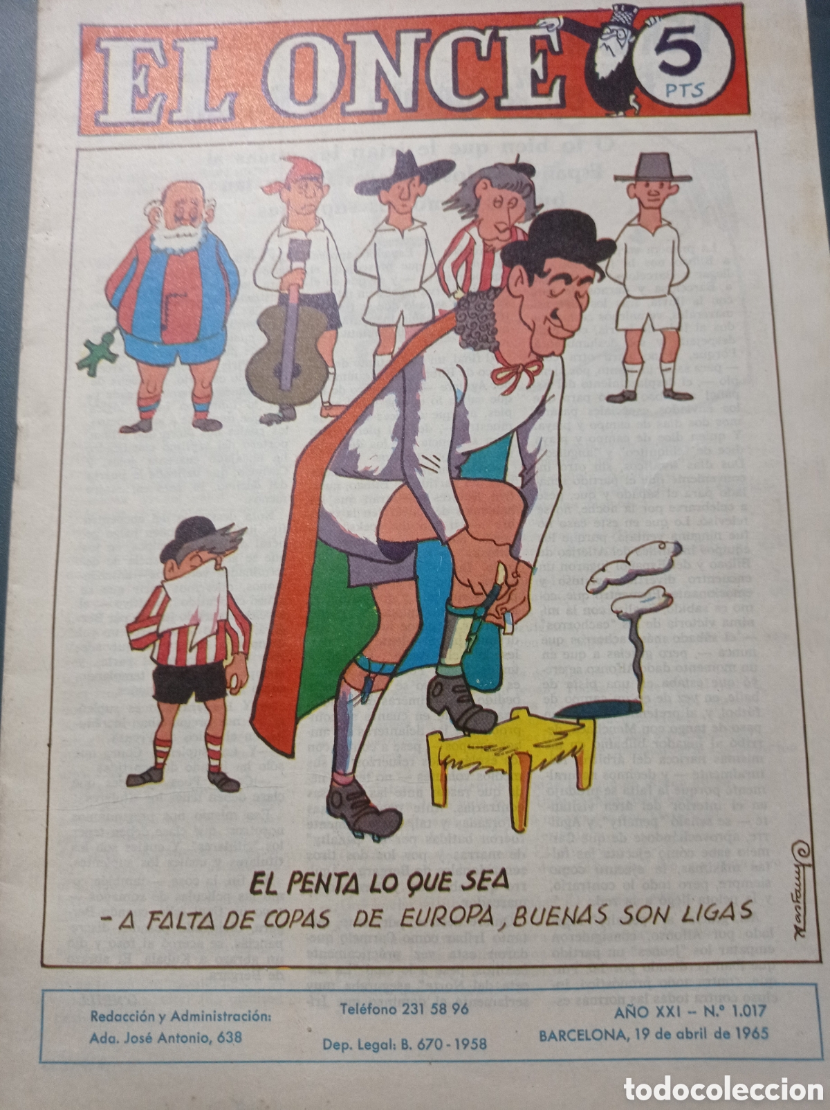 Coleccionismo deportivo: 3 n&uacute;meros de EL ONCE - Foto 2