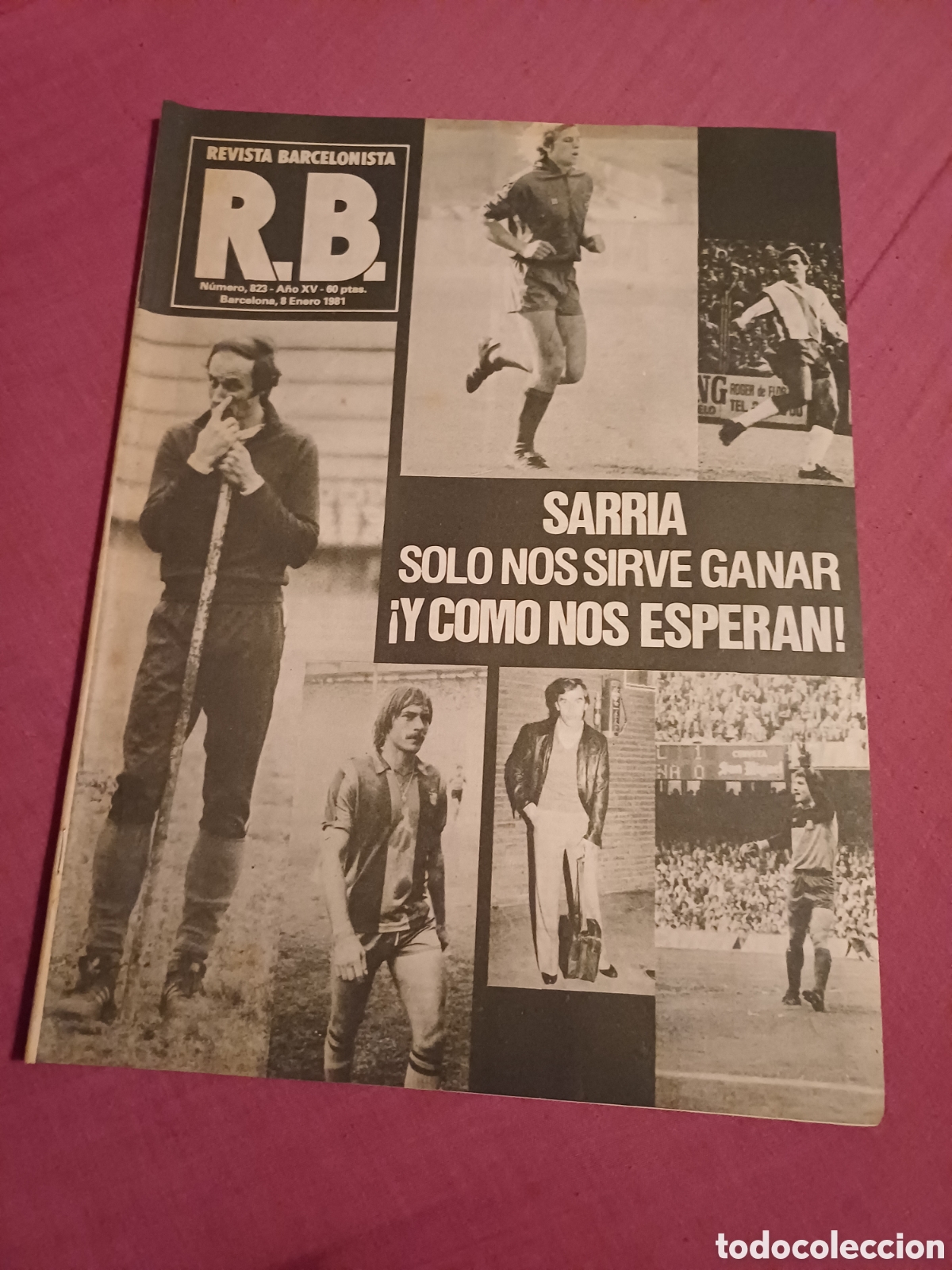 Colecionismo desportivo: Revista Barcelonista Futbol Club Barcelona Bar&ccedil;a Murcia Magu Sarria Jaime Amat Rexach Artola Schuste