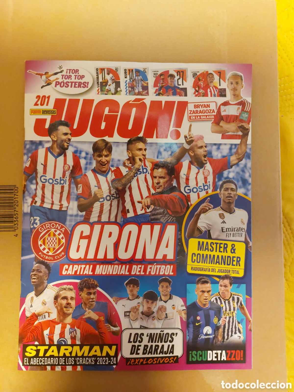 Coleccionismo deportivo: JUGON 201 POSTER LAMINE YAMAL, GRIEZMANN, LOS NI&Ntilde;OS DE BARAJA VALENCIA CF, CHOLO SIMEONE