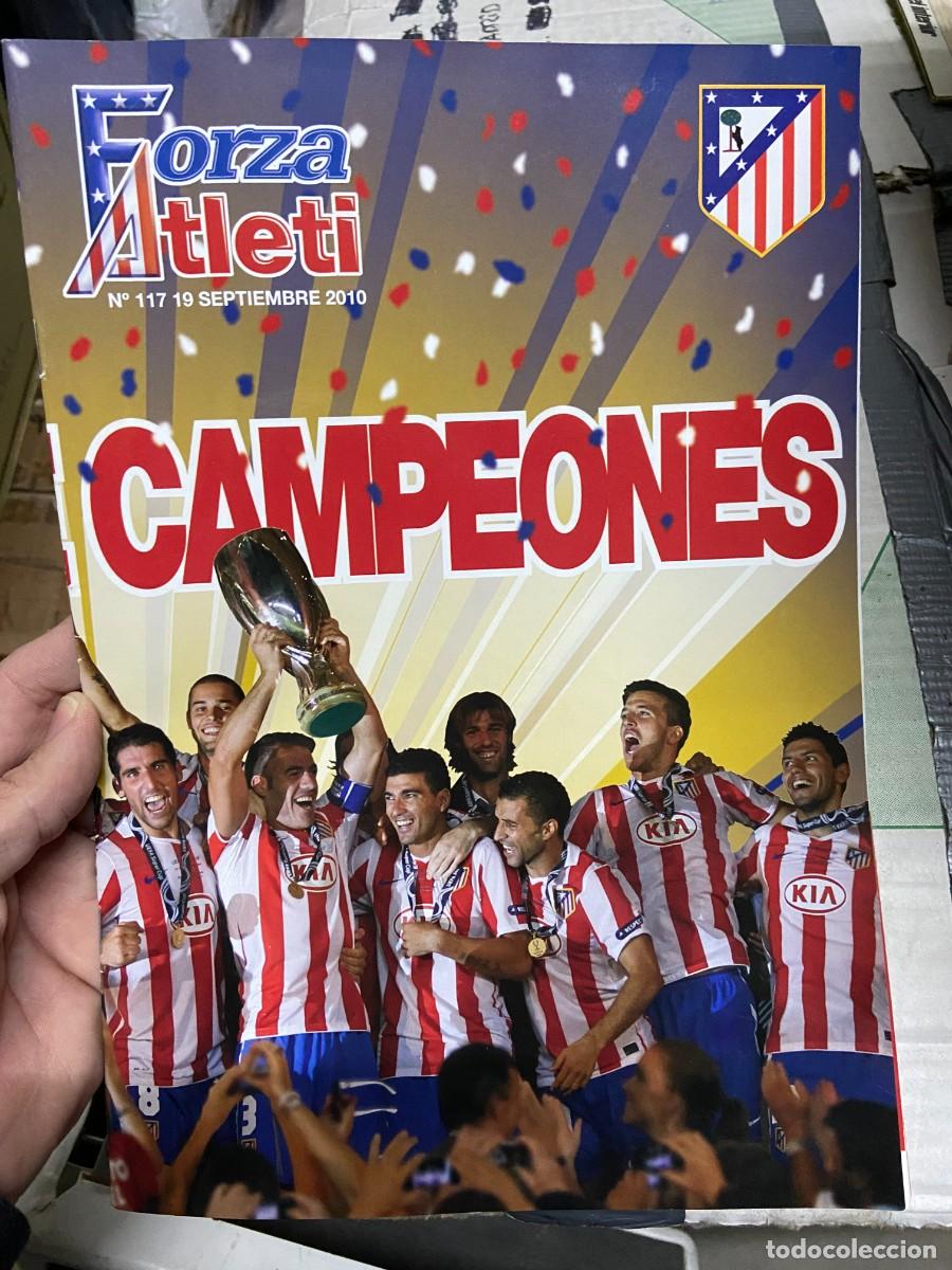 Collezionismo sportivo: REVISTA OFICIAL FORZA ATLETI # 117 CAMPEONES ATLETICO MADRID BARCELONA UEFA EUROPA LEAGUE 2010 2011
