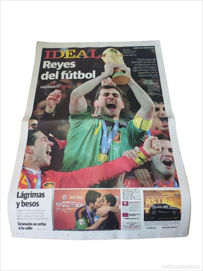 Collezionismo sportivo: ✨PERI&Oacute;DICO EL IDEAL GRANADA LUNES 12 DE JULIO DE 2010 ESPA&Ntilde;A CAMPEONA DEL MUNDO FUTBOL✨
