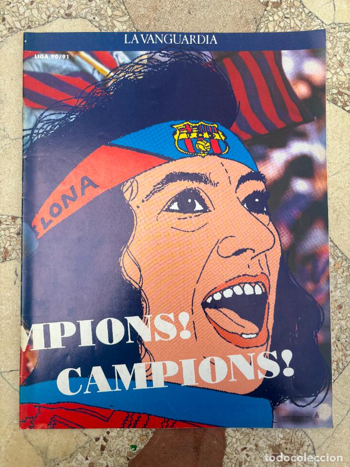 Coleccionismo deportivo: FASC&Iacute;CULO ESPECIAL LA VANGUARDIA. BAR&Ccedil;A CAMPEON DE LA LIGA 1990/1991.