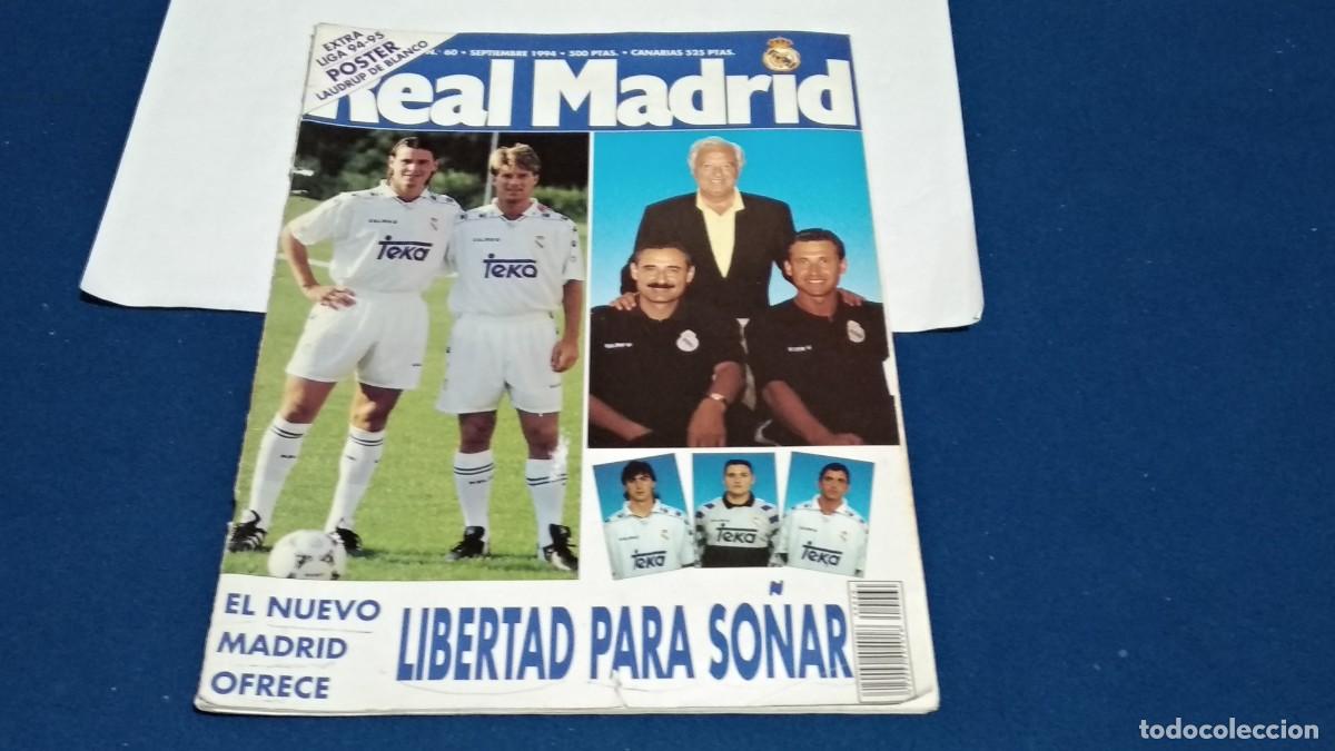 Coleccionismo deportivo: REVISTA OFICIAL DEL REAL MADRID CLUB DE F&Uacute;TBOL. N&ordm; 60 SEPTIEMBRE 1994. LAUDRUP VALDANO REDONDO - VER