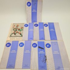 Coleccionismo deportivo: 9 FOLLETOS DE FÚTBOL DEL KSC. 1956 (KARLSRUHER SPORT CLUB)