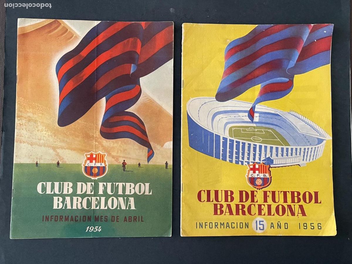 Coleccionismo deportivo: REVISTAS CLUB DE FUTBOL BARCELONA FC BARCELONA - 1954-1956