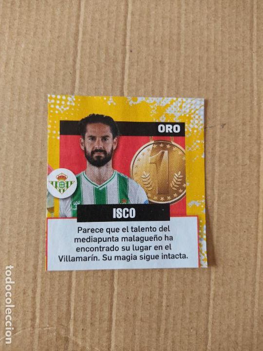 Coleccionismo deportivo: RECORTE REVISTA JUGON ISCO ORO BETIS FUTBOL 23-24 MIDE 6,5CM X 7,1CM