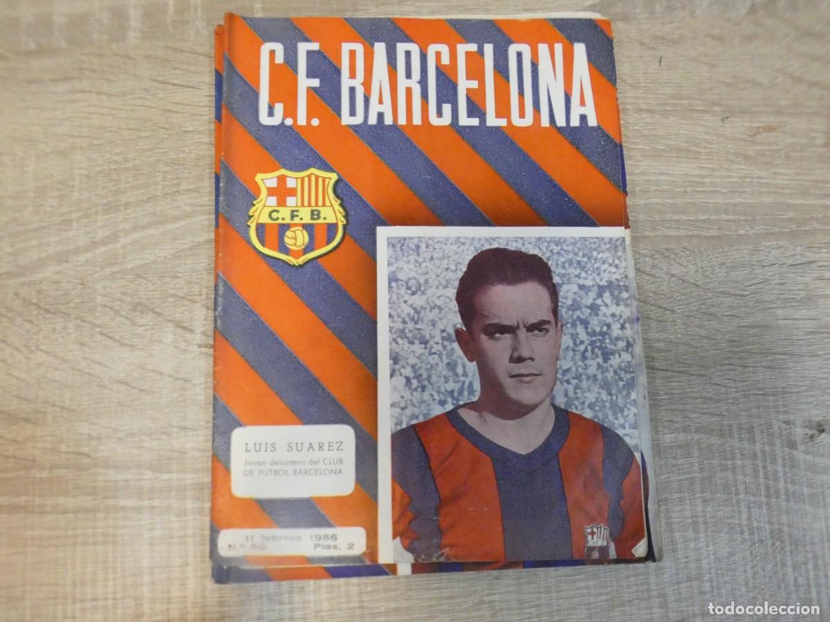 Coleccionismo deportivo: ARKANSAS1980 REVISTA BOLETIN F.C. BARCELONA MUY BUEN ESTADO NUM 55/ 11 FEB 1956 LUIS SUAREZ