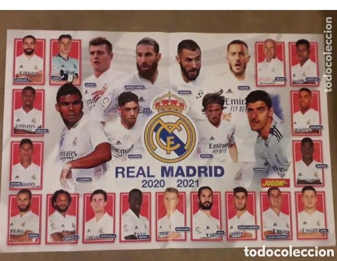 Coleccionismo deportivo: &Oacute;STER CENTRAL REVISTA JUG&Oacute;N. REAL MADRID 2020-2021 - CAMPA&Ntilde;A, LEVANTE UD - LUIS SUAREZ, GRANADA CF