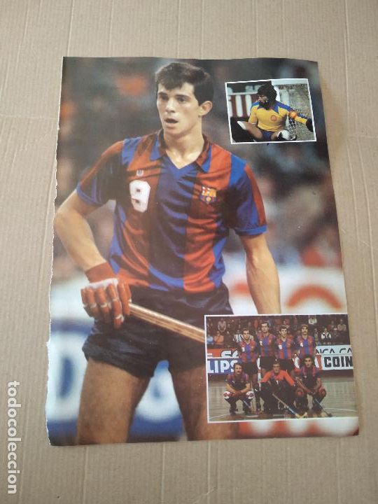Collezionismo sportivo: HOJA REVISTA BARCELONISTA BAR&Ccedil;A A&Ntilde;O 1981 TIPO POSTER EQUIPO JUGADOR HOCKEY PATINES