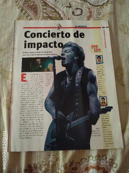 Coleccionismo deportivo: HOJA GUIA DEL CENTENARIO MUNDO DEPORTIVO BARCELONA BAR&Ccedil;A ALEJANDRO SANZ PUBLICIDAD VIA DIGITAL