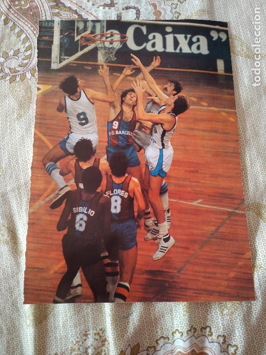 Coleccionismo deportivo: HOJA REVISTA BARCELONISTA BAR&Ccedil;A A&Ntilde;O 1981 TIPO POSTER BASKET BALONCESTO PUBLICIDAD VIRO MUNDIAL 1982