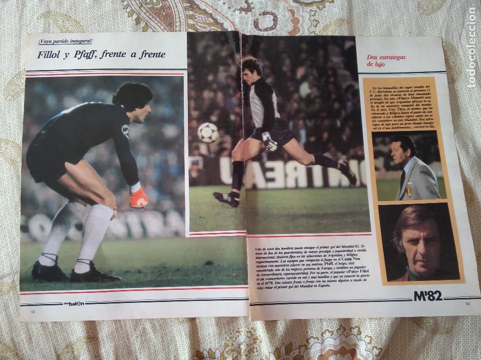 Coleccionismo deportivo: HOJA REVISTA DON BALON MUNDIAL 1982 REPORTAJE ARGENTINA FILLOL PFAFF MARADONA BARBAS VS BELGICA
