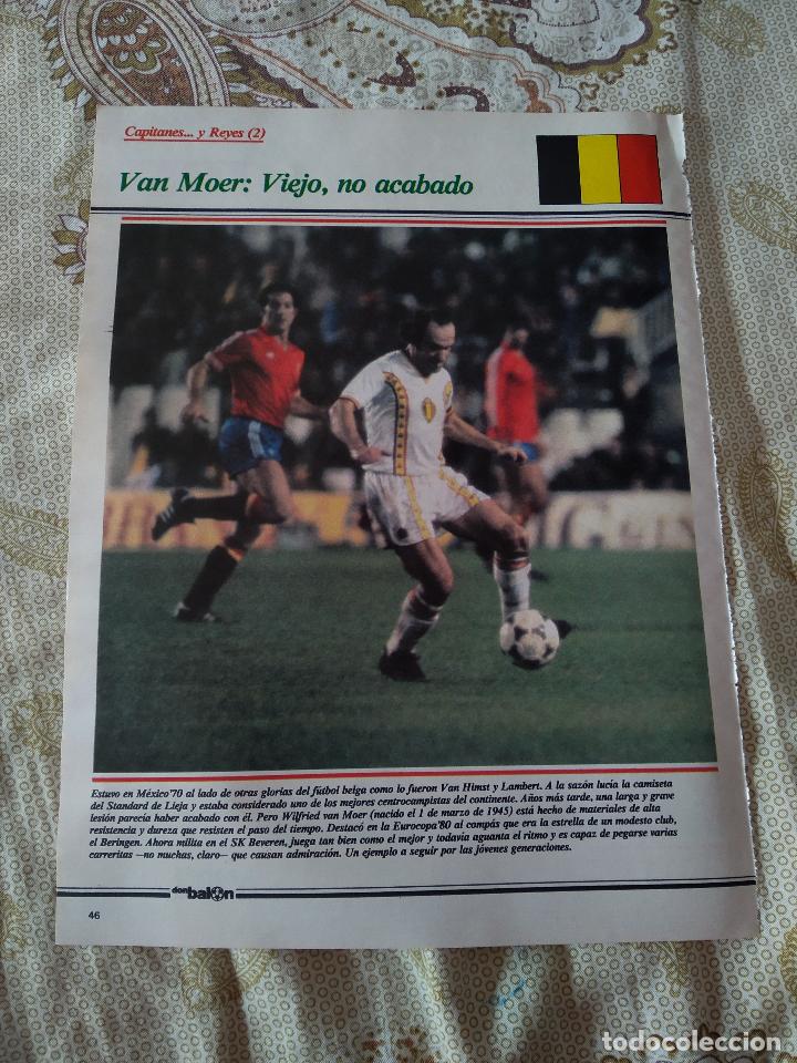Coleccionismo deportivo: HOJA REVISTA DON BALON MUNDIAL 1982 REPORTAJE TIPO POSTER VAN MOER BELGICA ZMUDA POLONIA