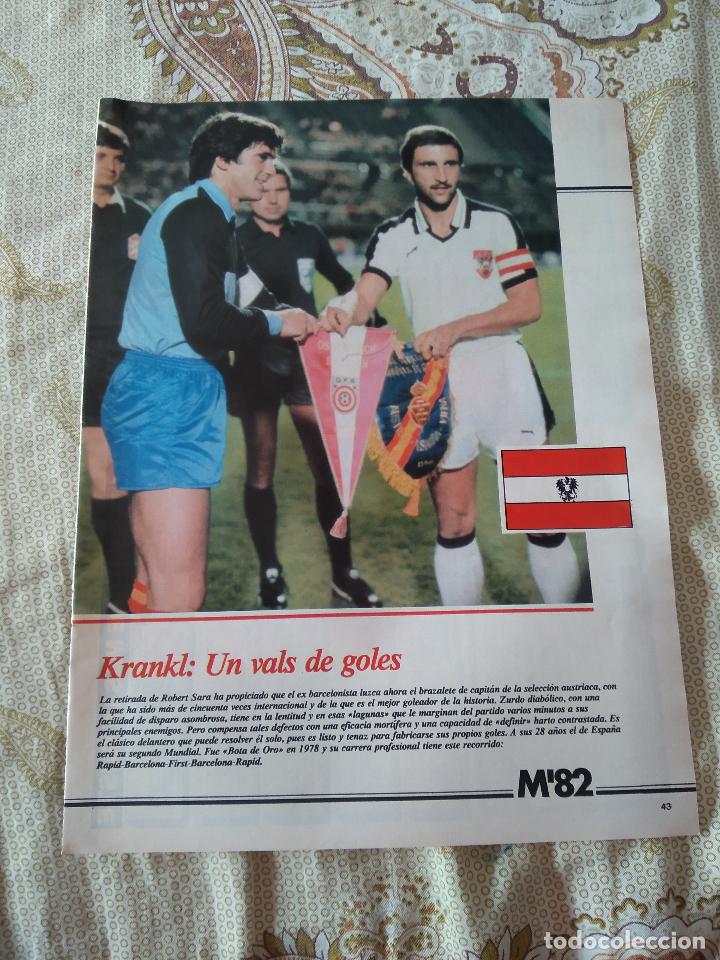Coleccionismo deportivo: HOJA REVISTA DON BALON MUNDIAL 1982 REPORTAJE KRANKL AUSTRIA ARCONADA ESPA&Ntilde;A