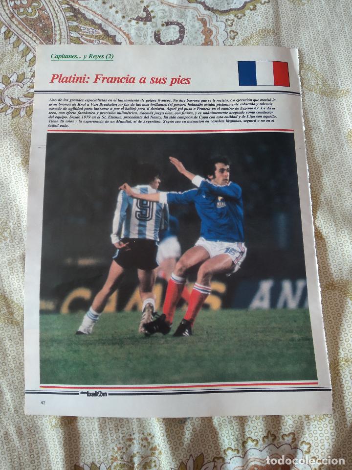 Coleccionismo deportivo: HOJA REVISTA DON BALON MUNDIAL 1982 REPORTAJE PLATINI FRANCIA BLOKHIN URSS UNION SOVIETICA