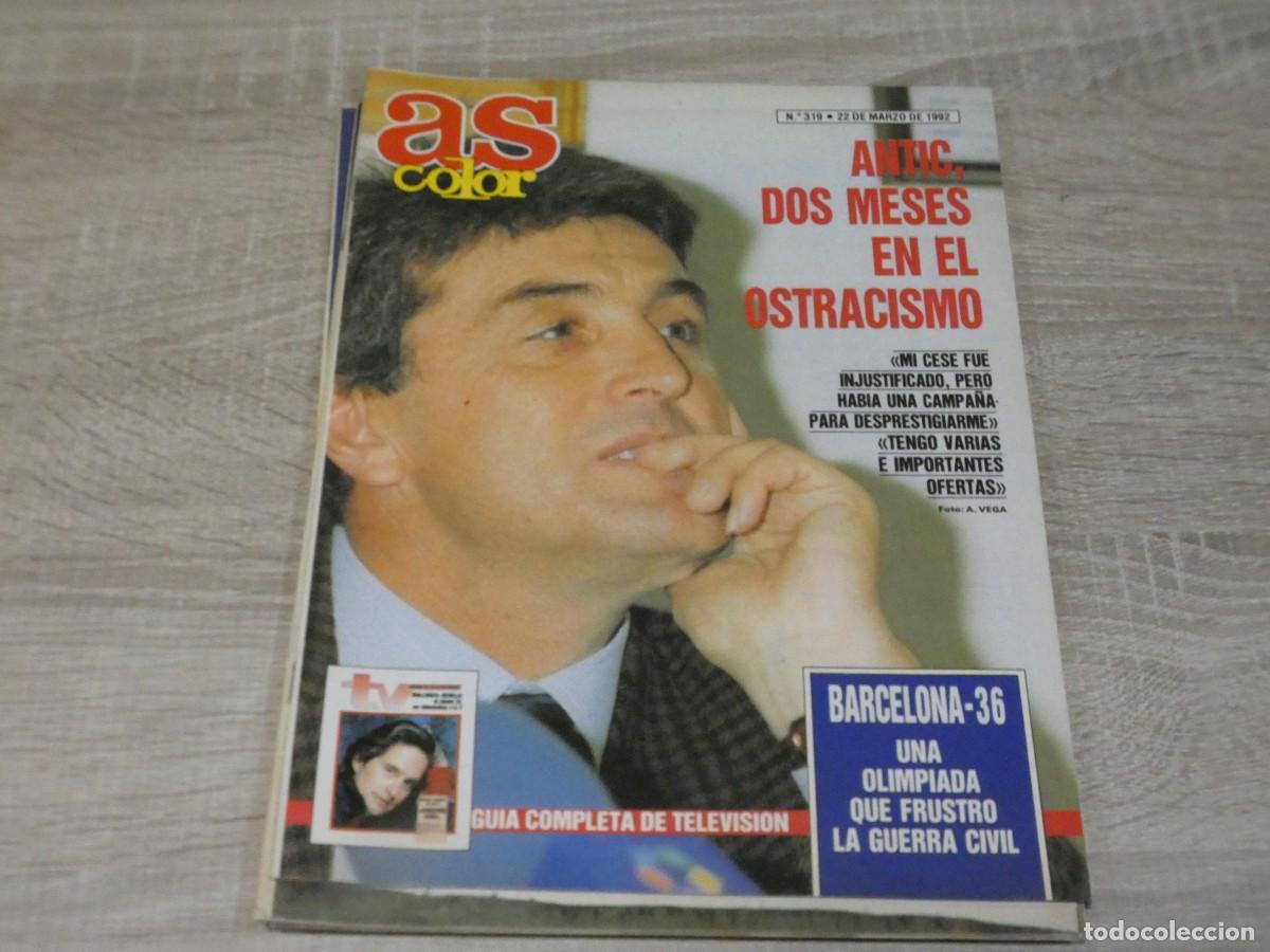 Coleccionismo deportivo: ARKANSAS1980 REVISTA DEPORTES AS COLOR NUM 319 22 MARZO 1992