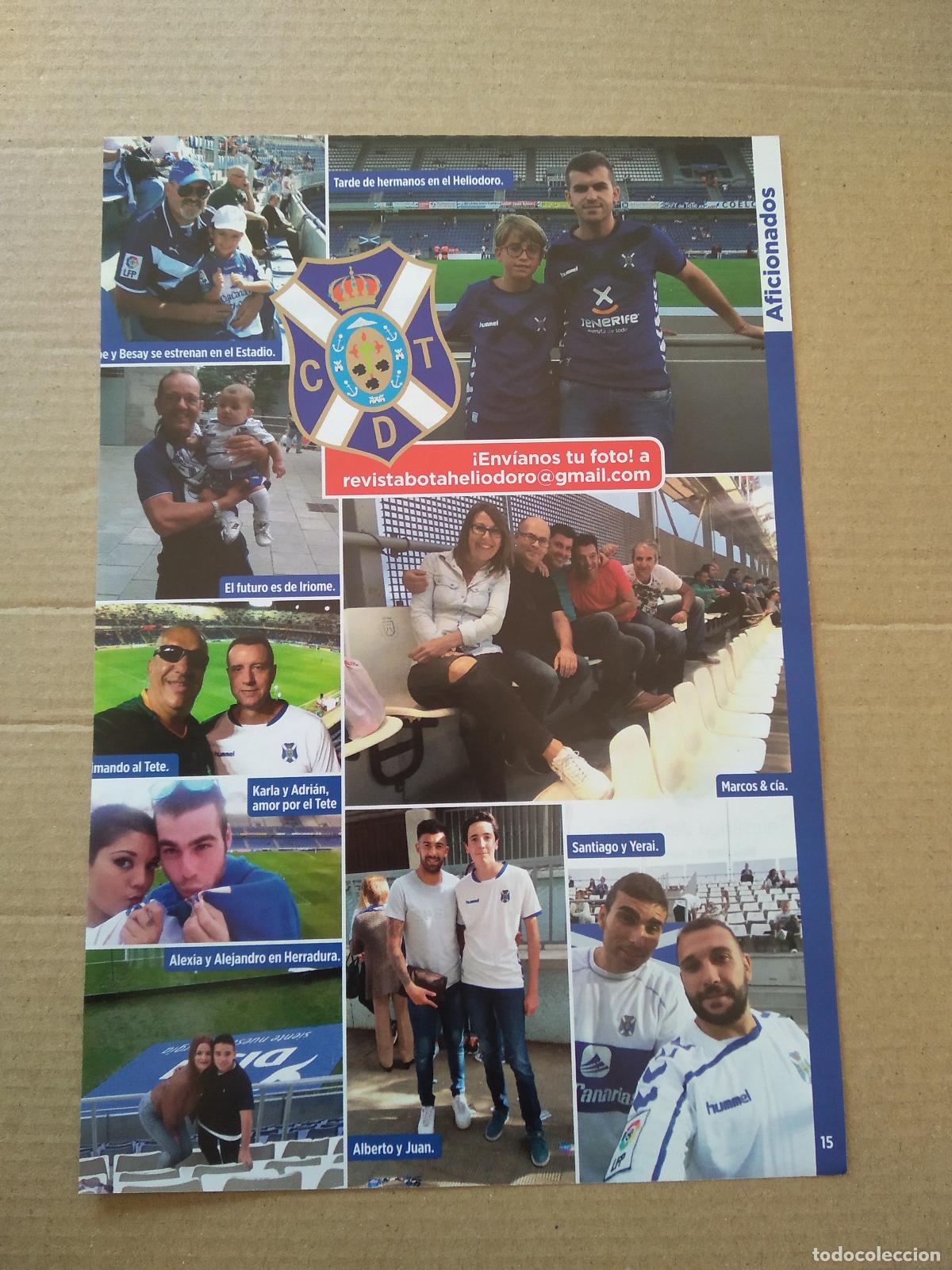 Coleccionismo deportivo: HOJA REVISTA TENERIFE AFICION FANS PATROCINADORES CAIXABANK MAHOU COCACOLA AIREUROPA HUMMEL EGATESA