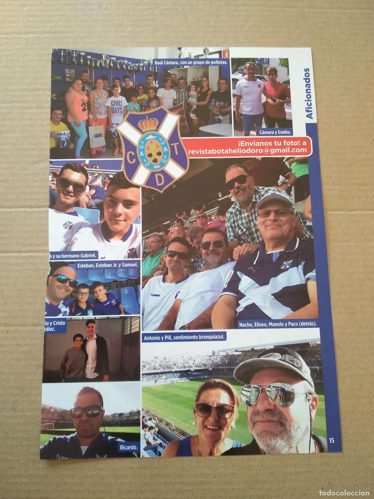 Coleccionismo deportivo: HOJA REVISTA TENERIFE AFICION FANS PATROCINADORES CAIXABANK MAHOU COCACOLA AIREUROPA HUMMEL EGATESA