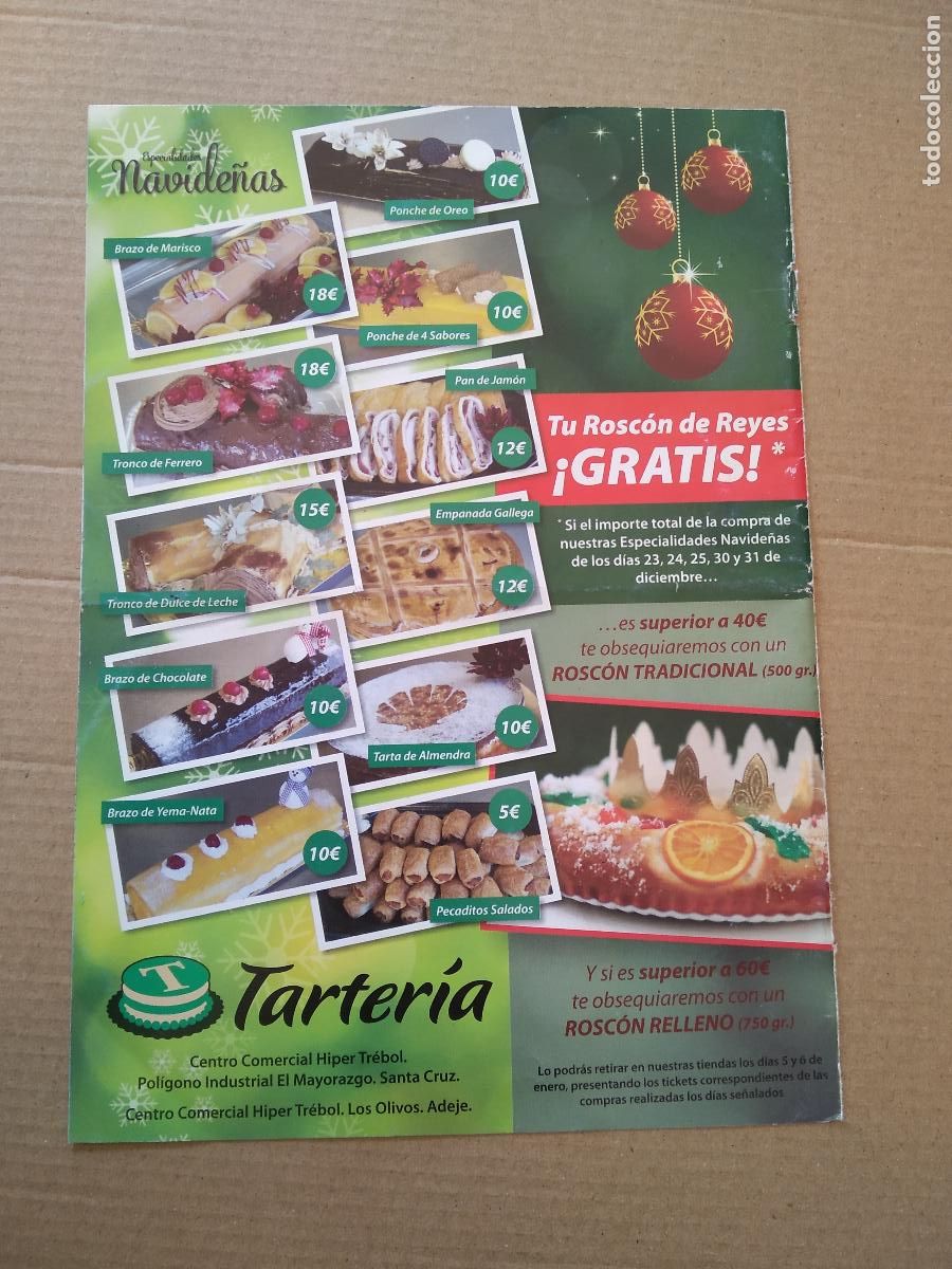 Coleccionismo deportivo: HOJA REVISTA TENERIFE PUBLICIDAD TARTERIA CEPSA CAIXABANK MAHOU TELEVISION CANARIA ISLAS SHARK
