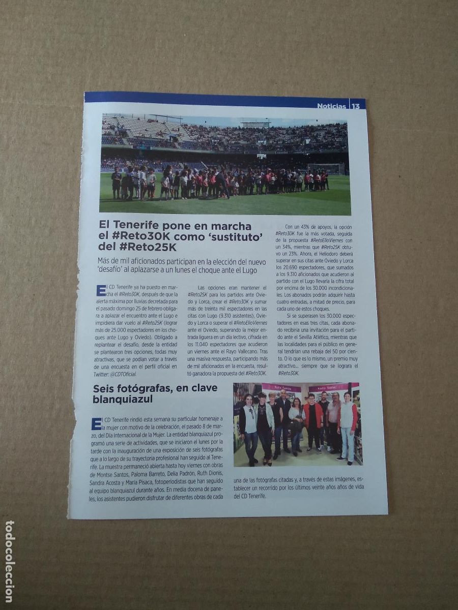 Coleccionismo deportivo: HOJA REVISTA TENERIFE JORGE SAENZ JUGADOR CINCO ESTRELLAS MAHOU TLP WEEKEND LA LAGUNA