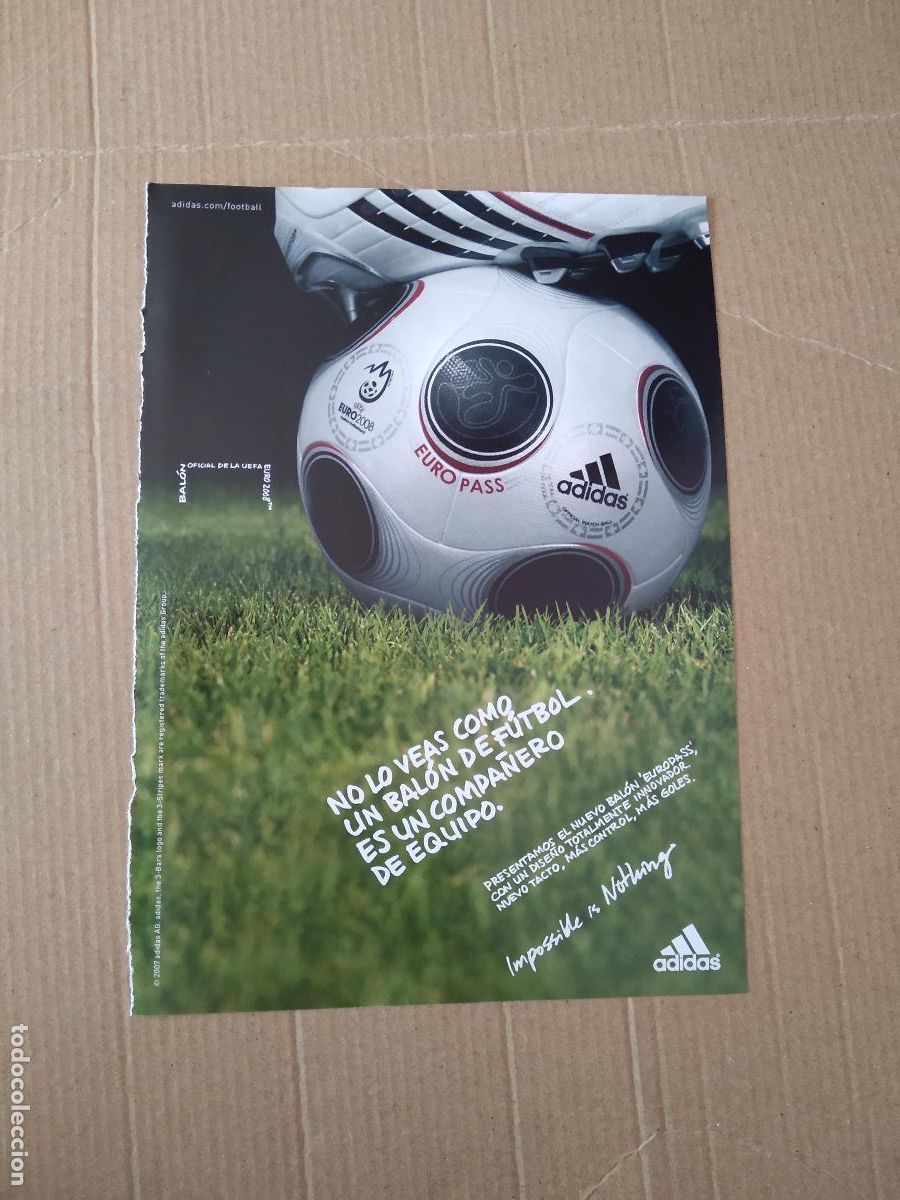 Coleccionismo deportivo: HOJA REVISTA ZARAGOZA ESTADISTICAS Y EVOLUCION PUBLICIDAD BALON PELOTA ADIDAS