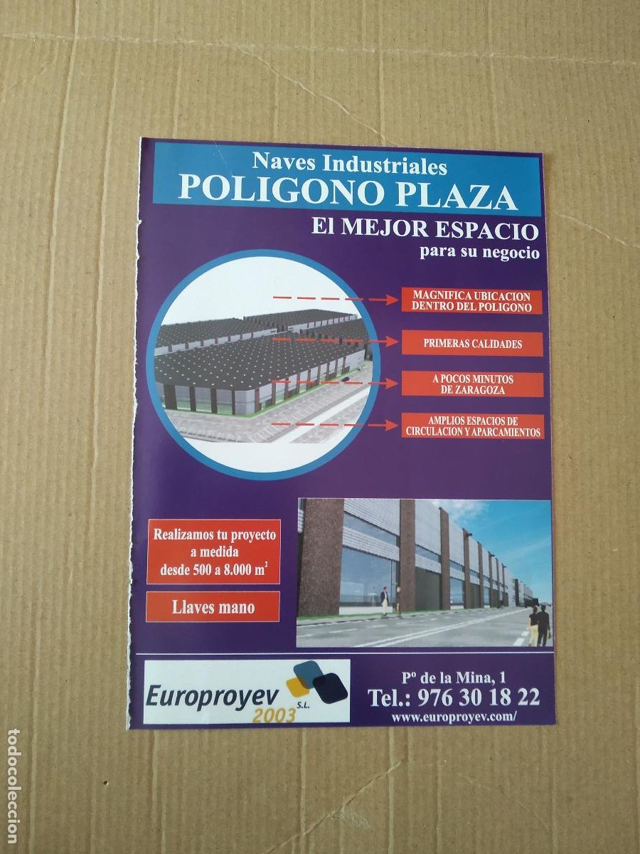 Coleccionismo deportivo: HOJA REVISTA ZARAGOZA PUBLICIDAD NAVES INDUSTRIALES POLIGONO PLAZA CERVEZA AMBAR