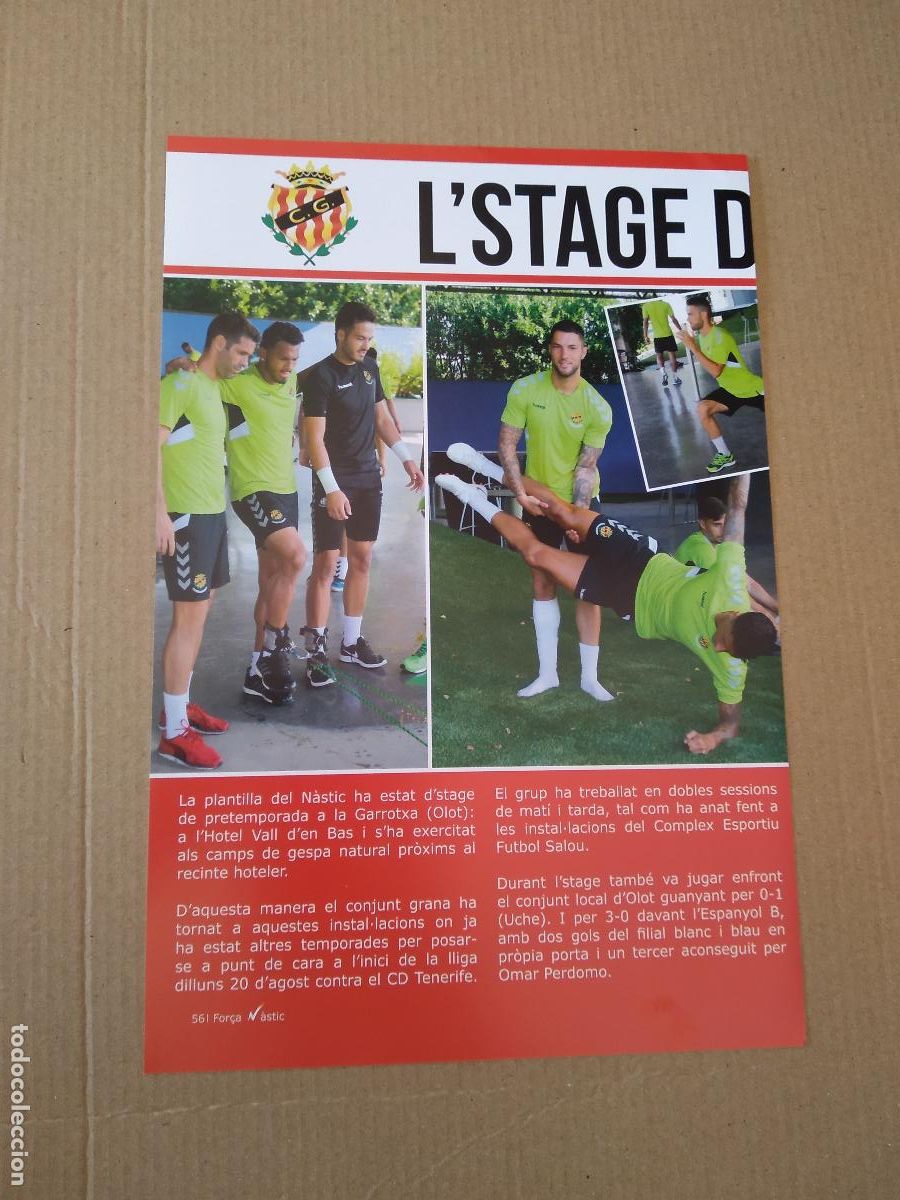 Coleccionismo deportivo: HOJA REVISTA NASTIC DE TARRAGONA ARZO LUIS SUAREZ TETE MORENTE MAIKEL MESA PUBLICIDAD CAFETERIA ZEUS