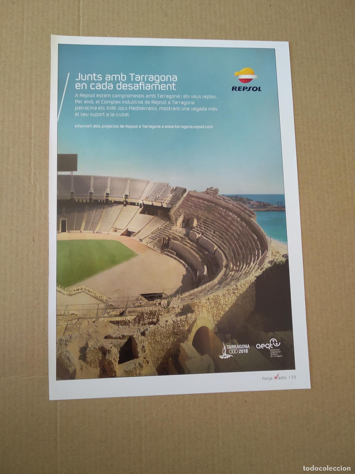 Collezionismo sportivo: HOJA REVISTA NASTIC DE TARRAGONA PUBLICIDAD REPSOL ANFITEATRO TAEKWONDO HAPKIDO