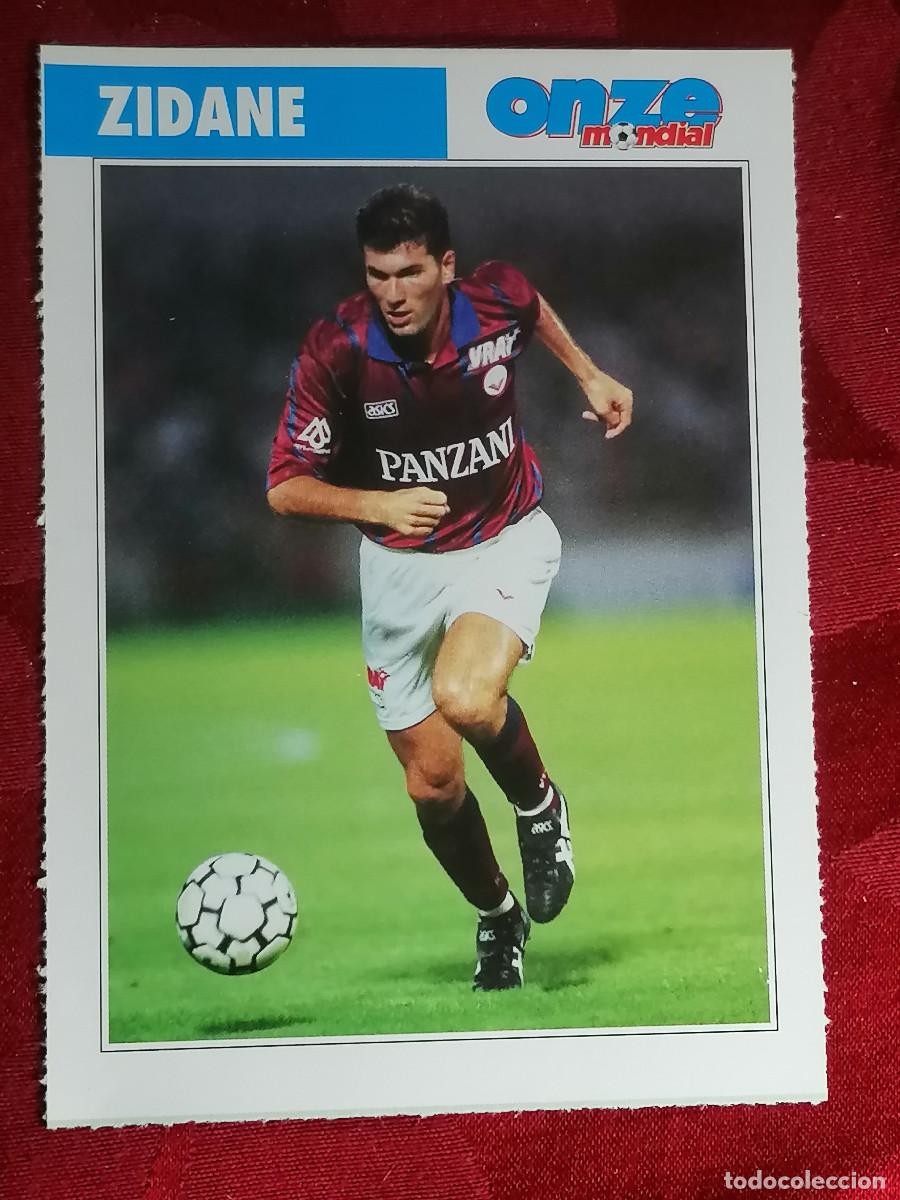 Coleccionismo deportivo: FICHA ONZE MONDIAL ROOKIE ZINEDINE ZIDANE FRANCE FRANCIA GIRONDINS BORDEAUX COLLECTION FOOTBALL
