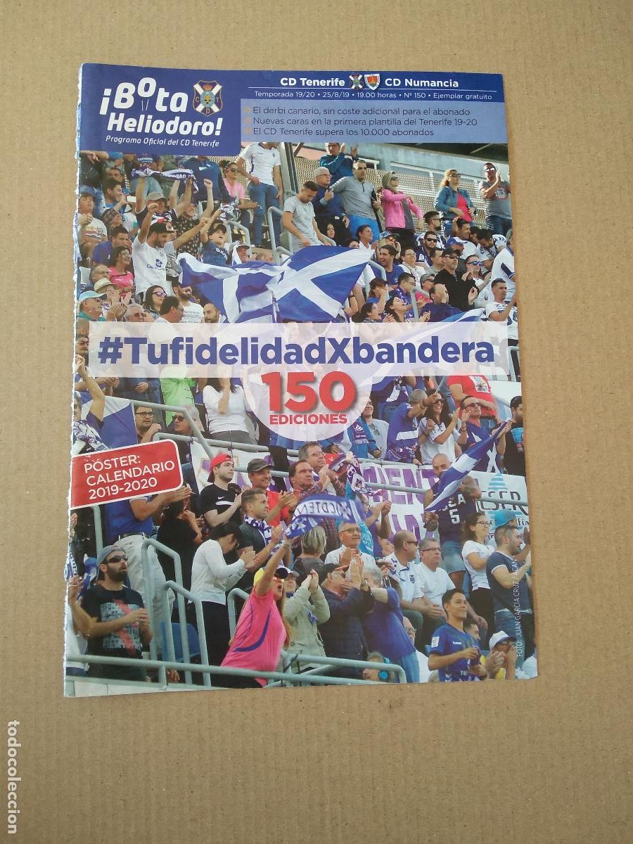 Coleccionismo deportivo: HOJA REVISTA TENERIFE EQUIPO PLANTILLA NUMANCIA AFICION FANS TU FIDELIDAD POR BANDERA