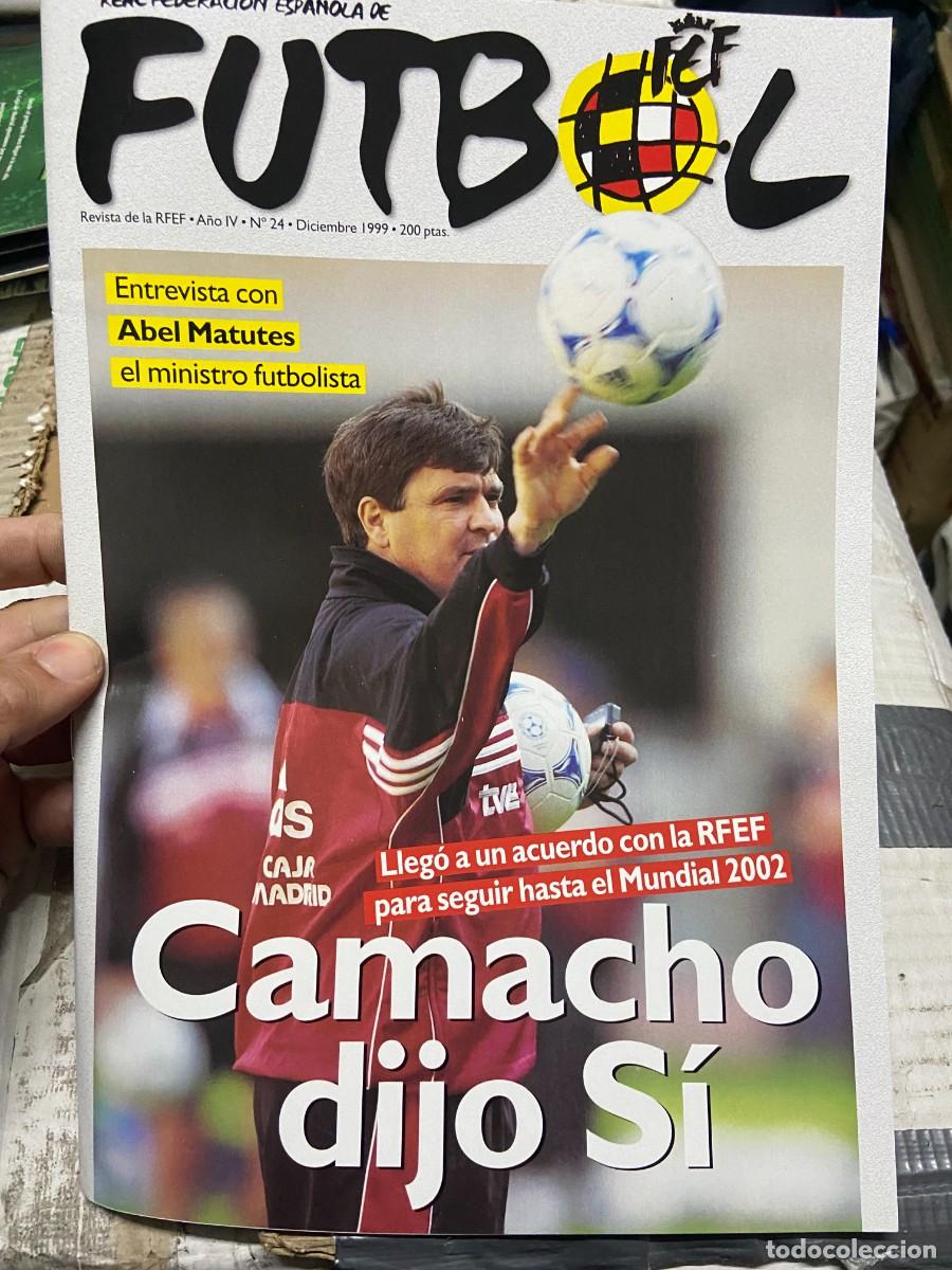 Colecionismo desportivo: REVISTA OFICIAL REAL FEDERACION ESPA&Ntilde;OLA DE FUTBOL # 24 CAMACHO ESPA&Ntilde;A NORUEGA MOLINA 1999
