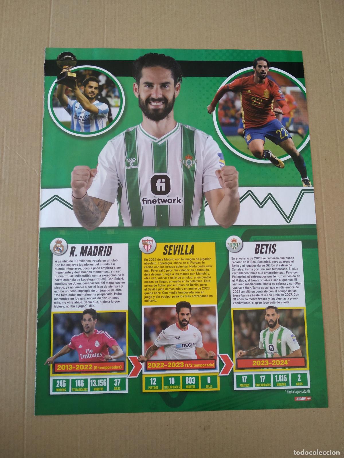 Coleccionismo deportivo: HOJA REVISTA JUGON TIPO REPORTAJE ISCO SIEMPRE VUELVE TER STEGEN PEDRI BARCELONA BAR&Ccedil;A