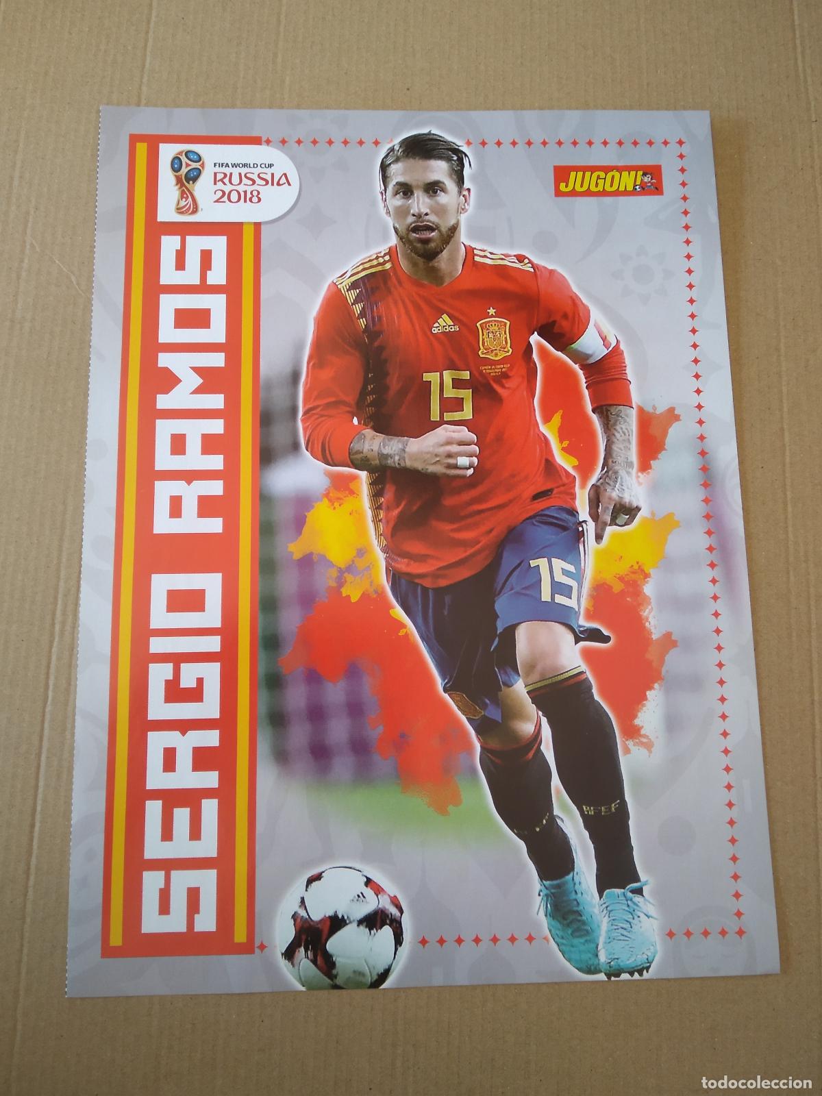 Coleccionismo deportivo: DOBLE POSTER 1 PAG REVISTA JUGON MUNDIAL 2018 SERGIO RAMOS DAVID SILVA ESPA&Ntilde;A
