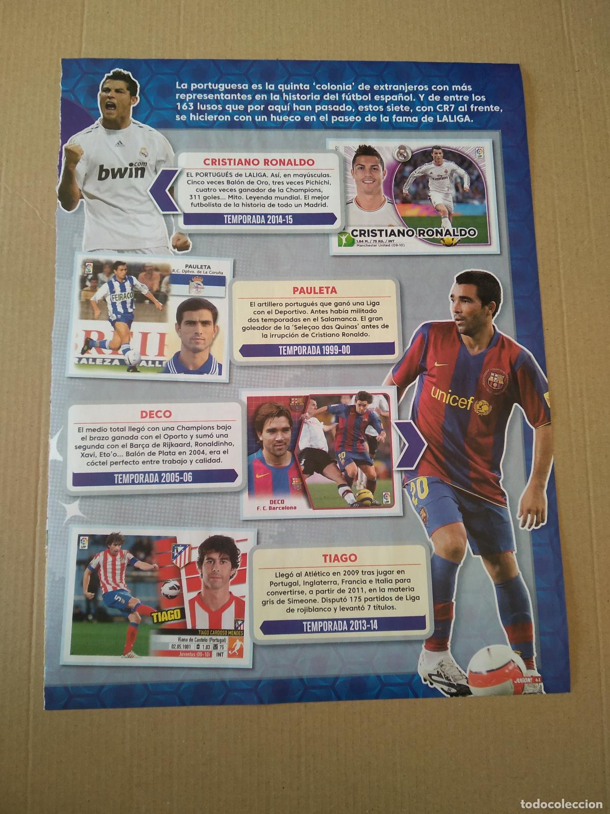 Coleccionismo deportivo: HOJA REVISTA JUGON MAGICOS 50 CRISTIANO RONALDO PAULETA DECO TIAGO RUDIGER GRIMALDO