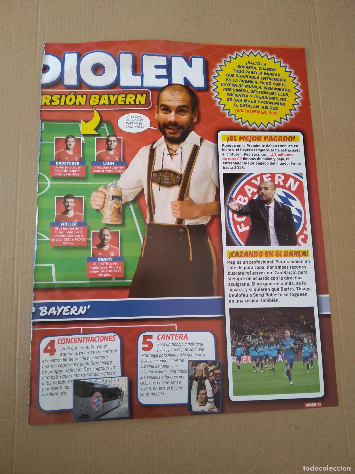 hoja revista jugon pep guardiola pasatiempos ju - Buy Other football ...
