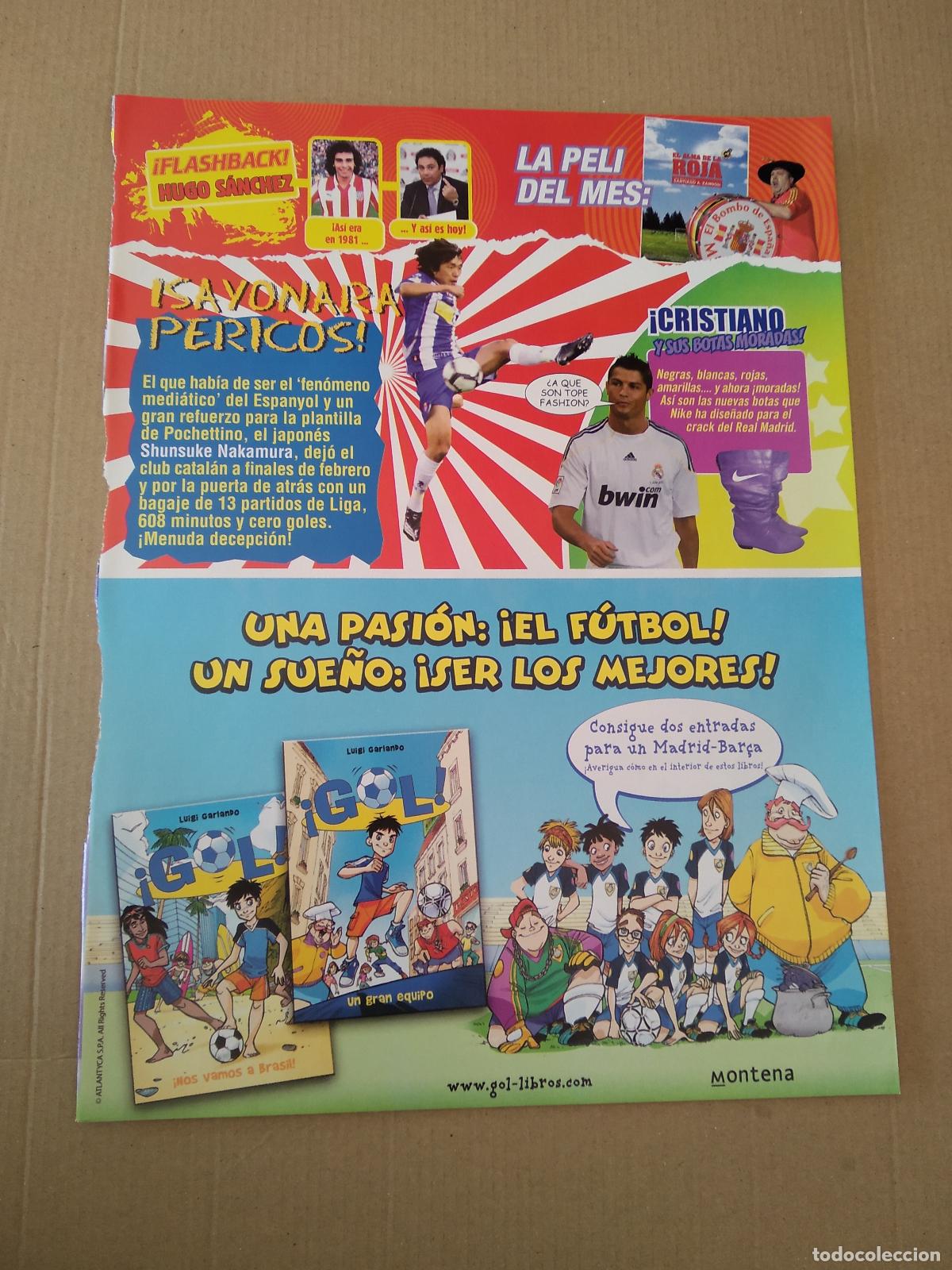 Coleccionismo deportivo: HOJA REVISTA JUGON CRISTIANO RONALDO NAKAMURA PEP GUARDIOLA CLEMENTE QUIQUE SANCHEZ PELLEGRINI