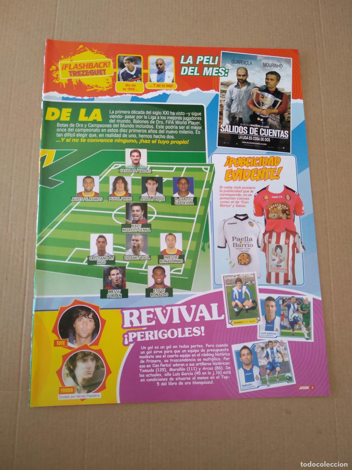 Coleccionismo deportivo: HOJA REVISTA JUGON RONALDO MESSI ETO'O ZIDANE INIESTA XAVI AYALA PUYOL ALVES CASILLAS ROBERTO CARLOS