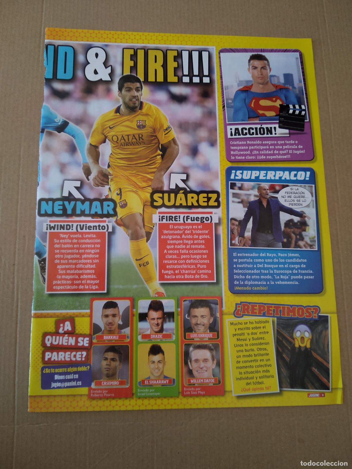 Coleccionismo deportivo: HOJA REVISTA JUGON LUIS SUAREZ CRISTIANO RONALDO PACO JEMEZ LOPO DANI ALVES RAMOS POGBA BUFFON