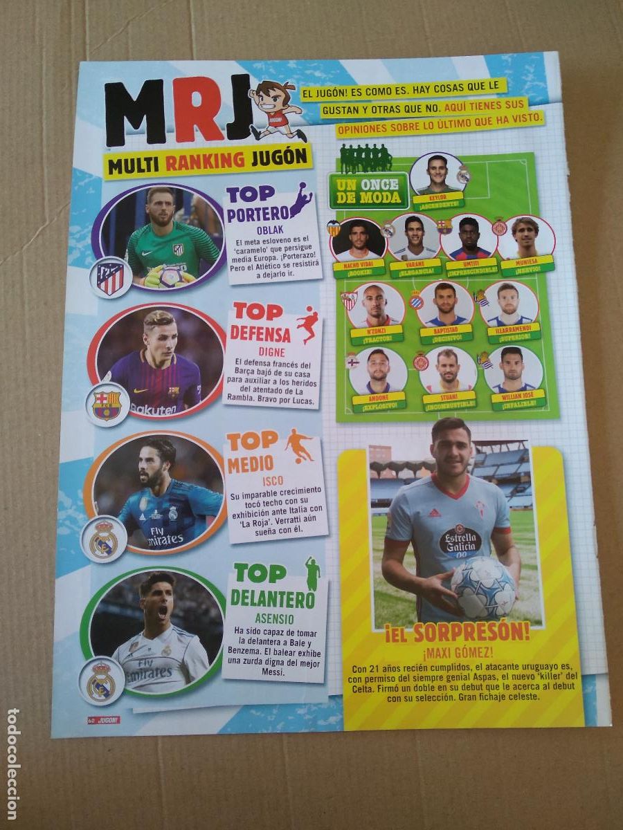 Coleccionismo deportivo: HOJA REVISTA JUGON MAXI GOMEZ OBLAK DIGNE ISCO ASENSIO ESTADIO WEMBLEY ANOETA