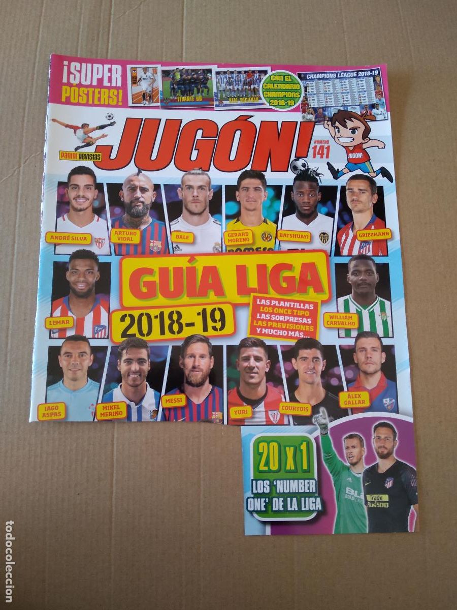 Coleccionismo deportivo: HOJA REVISTA JUGON MEGACRACKS 18-19 BALE GERARD MORENO MESSI ASPAS LEMAR SILVA YURI COURTOIS GALLAR