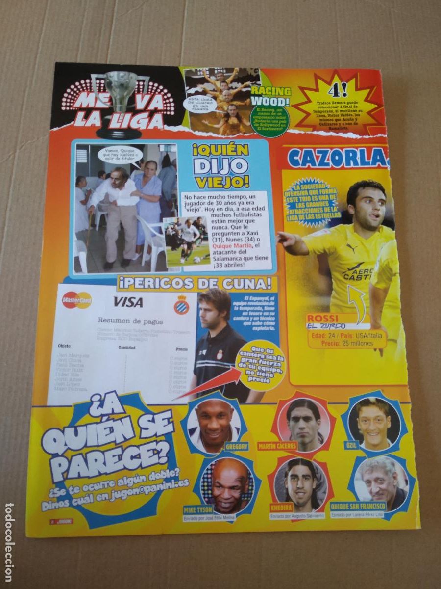 Coleccionismo deportivo: HOJA REVISTA JUGON ROSSI POCHETTINO LAUDRUP FERNANDO TORRES CRISTIANO RONALDO PEDRO BAPTISTA AFELLAY