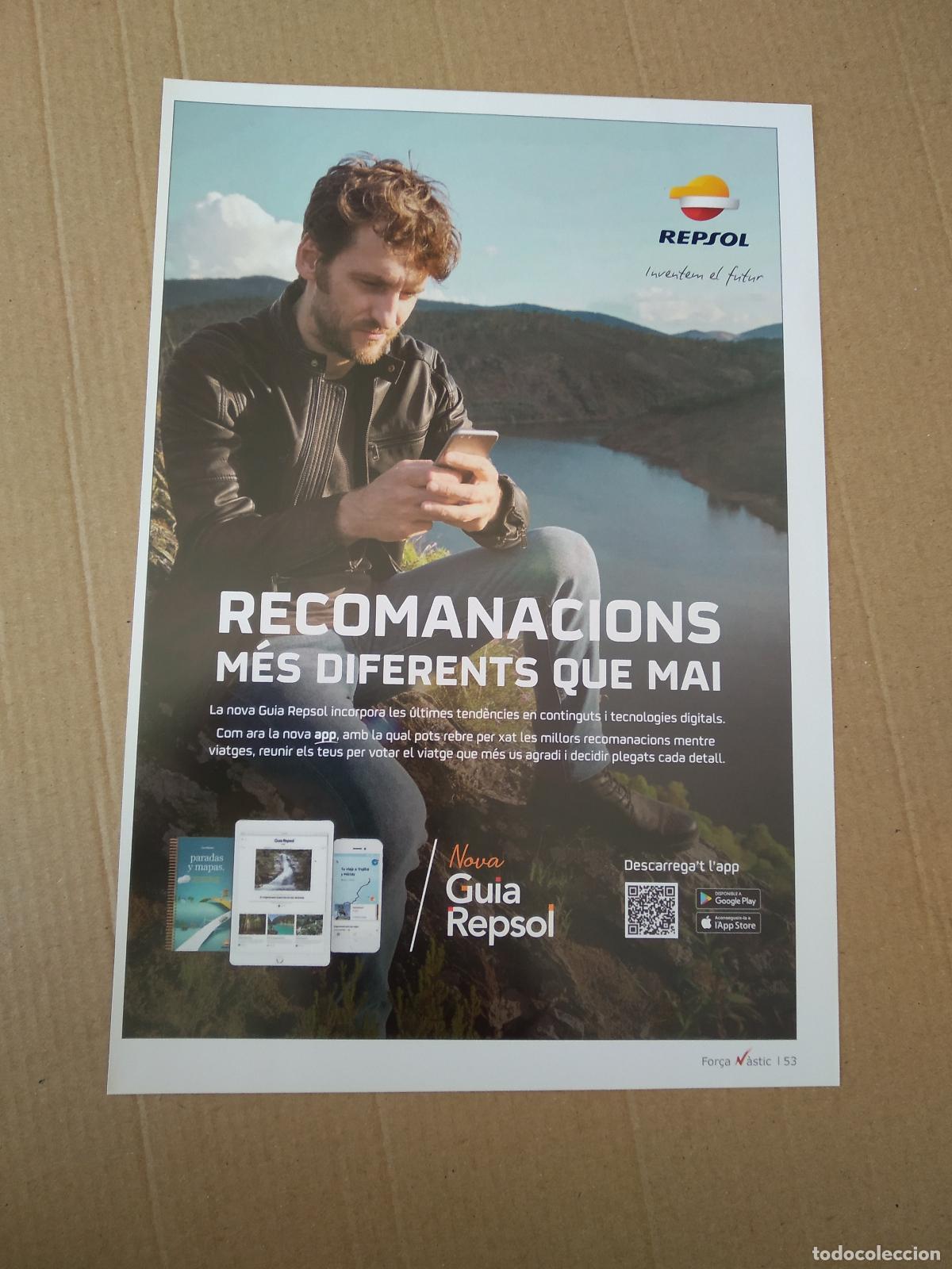 Collezionismo sportivo: HOJA REVISTA NASTIC DE TARRAGONA PUBLICIDAD APARCAMENTS CARREGA VEHICLES ELECTRICS REPSOL