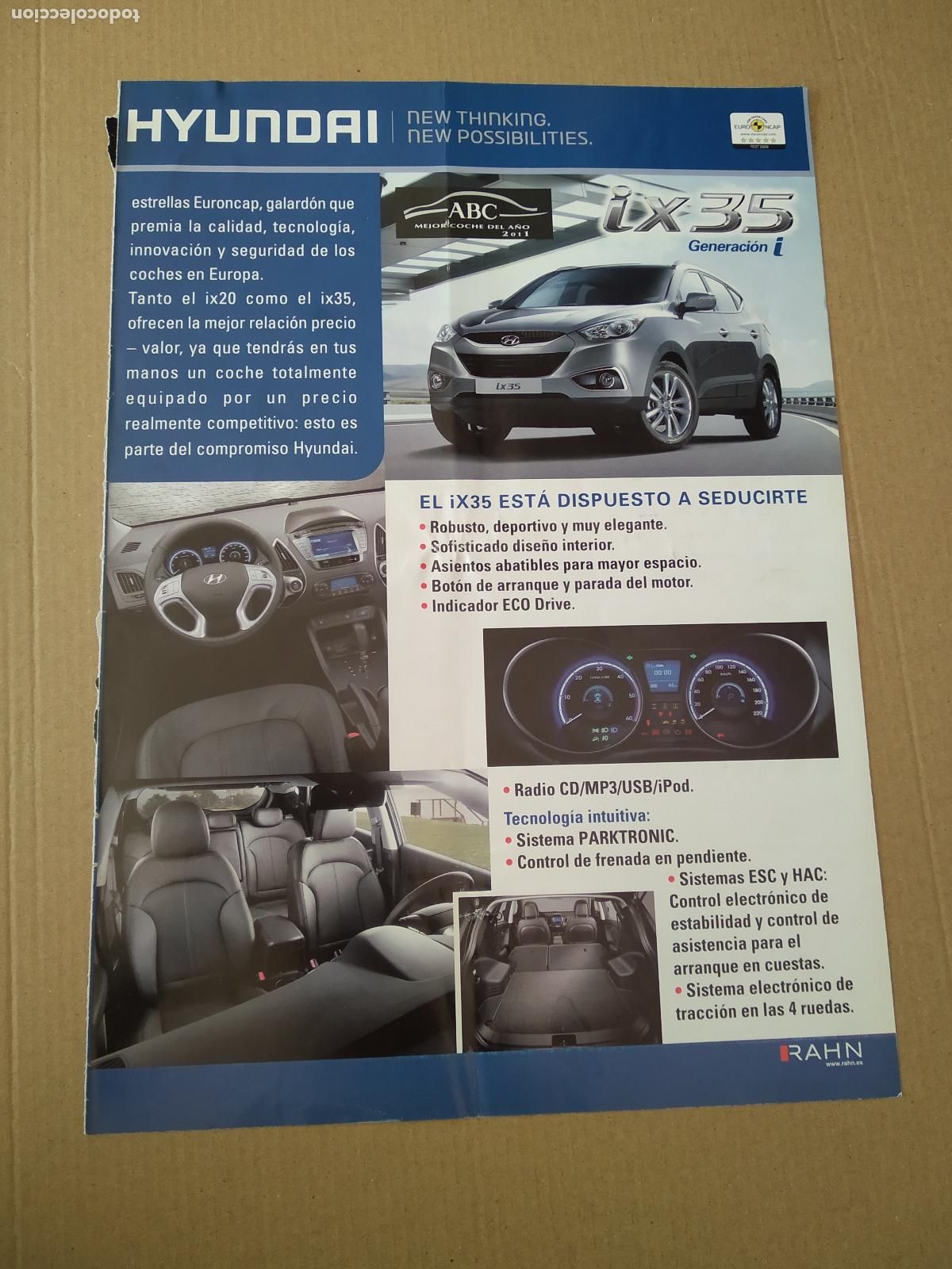 Coleccionismo deportivo: HOJA REVISTA TENERIFE PUBLICIDAD COCHE HYUNDAI CLASIFICACION QUINIELA PARTIDOS