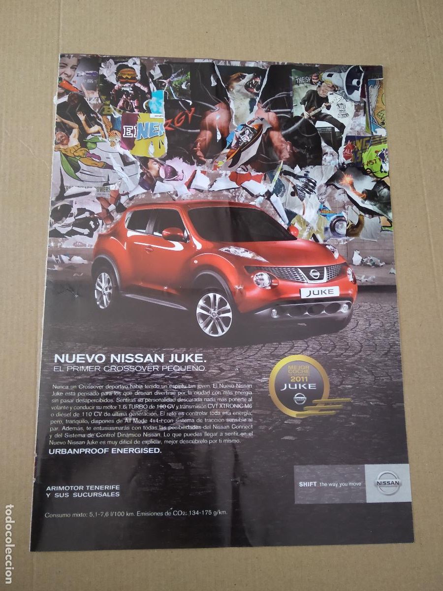 Coleccionismo deportivo: HOJA REVISTA TENERIFE PUBLICIDAD COCHE NISSAN JUKE KITOKO PABLO SICILIA