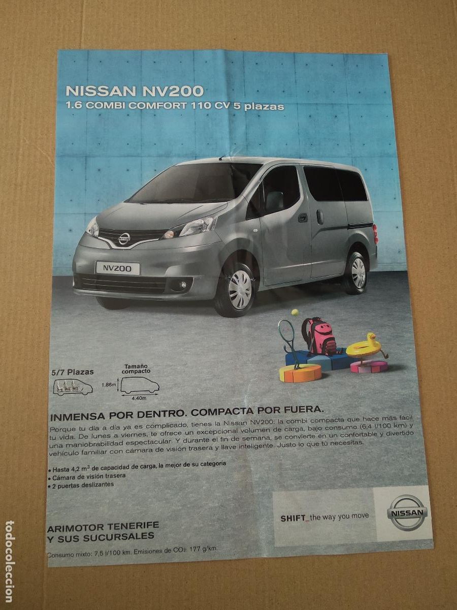 Coleccionismo deportivo: HOJA REVISTA TENERIFE PUBLICIDAD COCHE NISSAN CARLOS BELLVIS CLASIFICACION