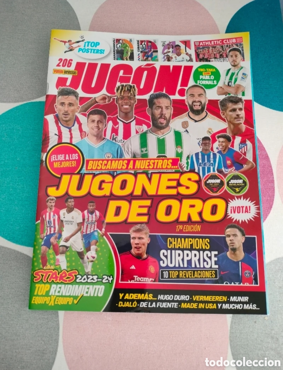 Coleccionismo deportivo: JUG&Oacute;N! 206 INCLUYE P&Oacute;STERS
