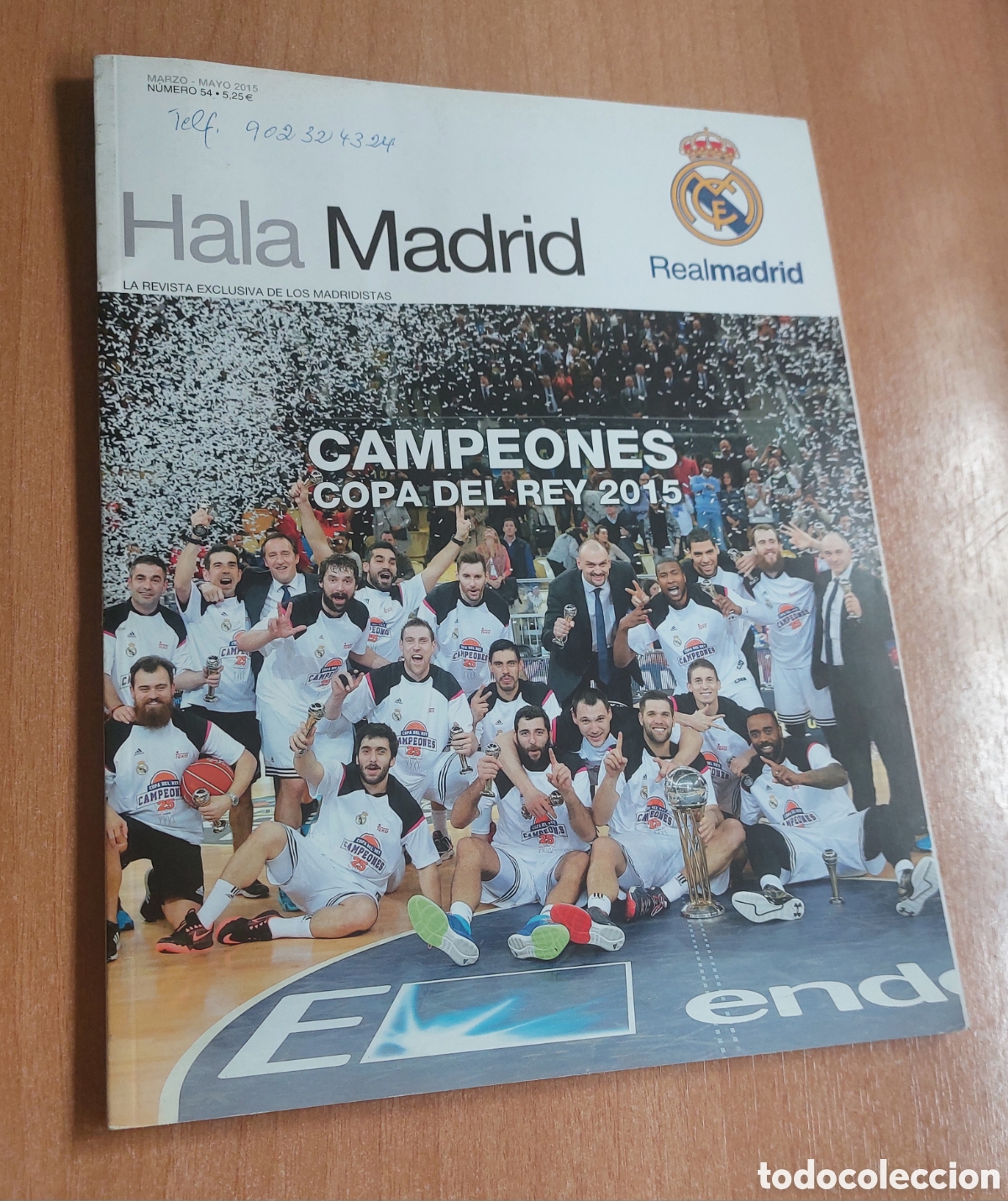 Coleccionismo deportivo: Hala madrid Revista f&uacute;tbol real madrid n&uacute;mero 54 campeones copa rey 2015
