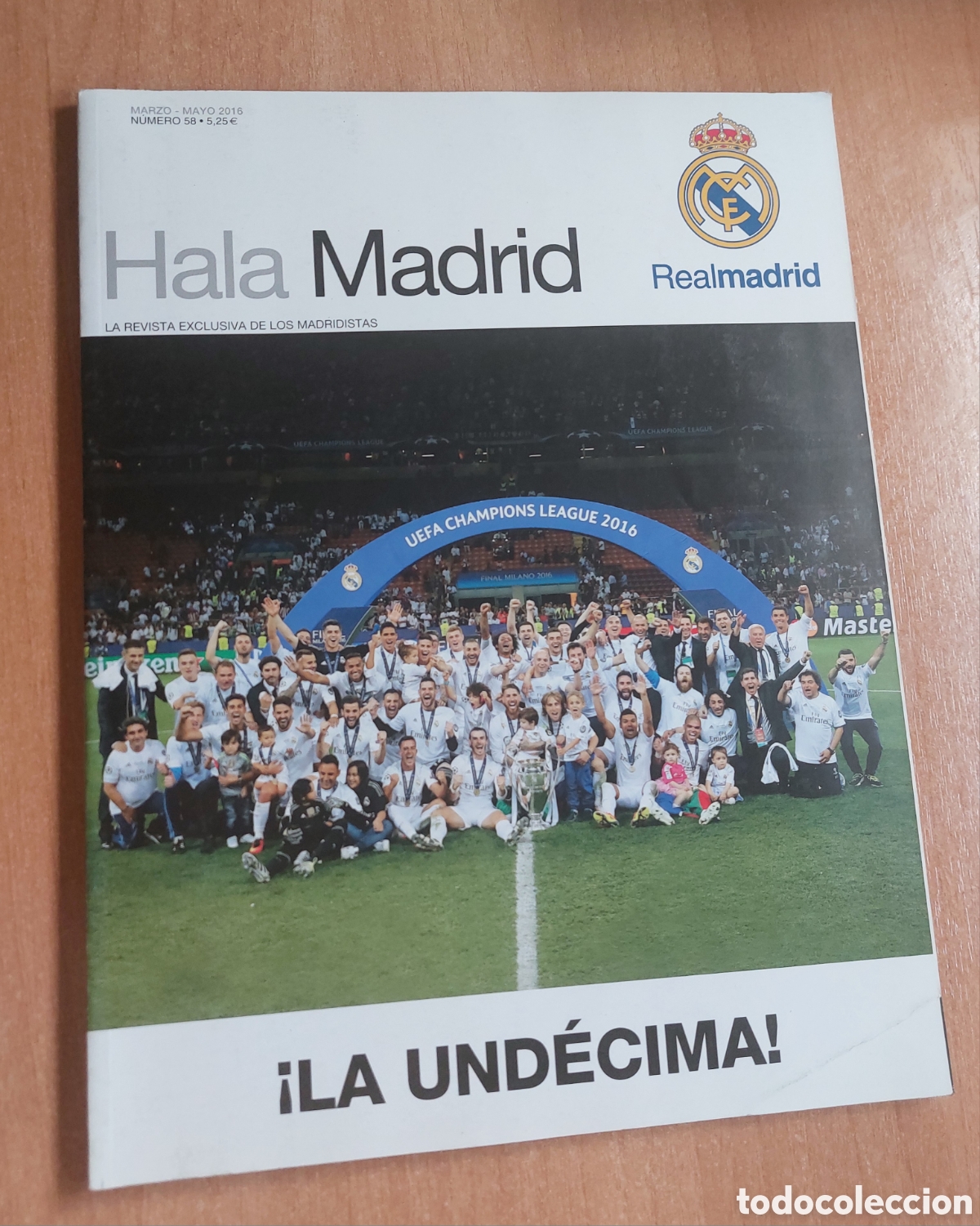 Coleccionismo deportivo: Hala madrid Revista f&uacute;tbol real madrid n&uacute;mero 58 campeones la undecima
